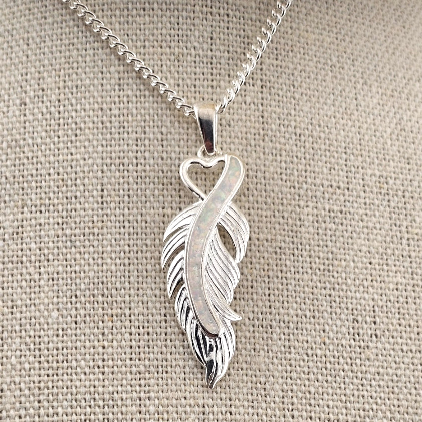 Feathered Love' Memorial Pendant image 0