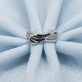 Forever My Angel' Sterling Silver  Diamanté Ring