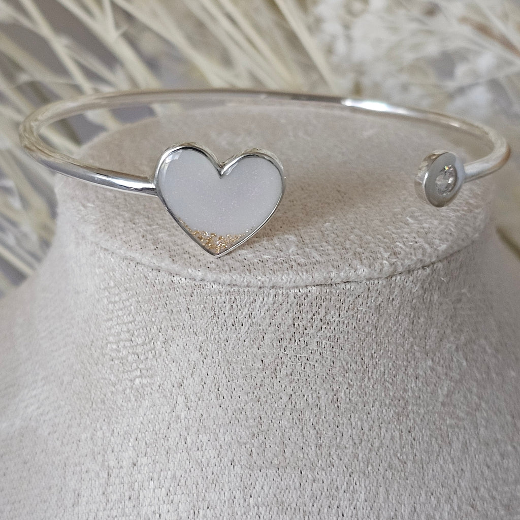 Always With Me' Heart Memorial Bangle image 3