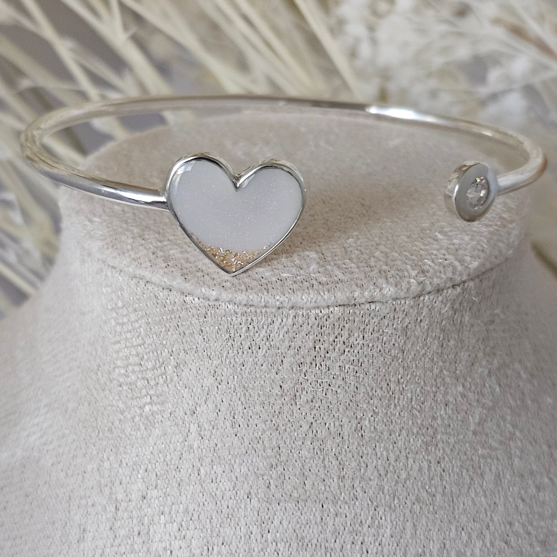 Always With Me' Heart Memorial Bangle image 3