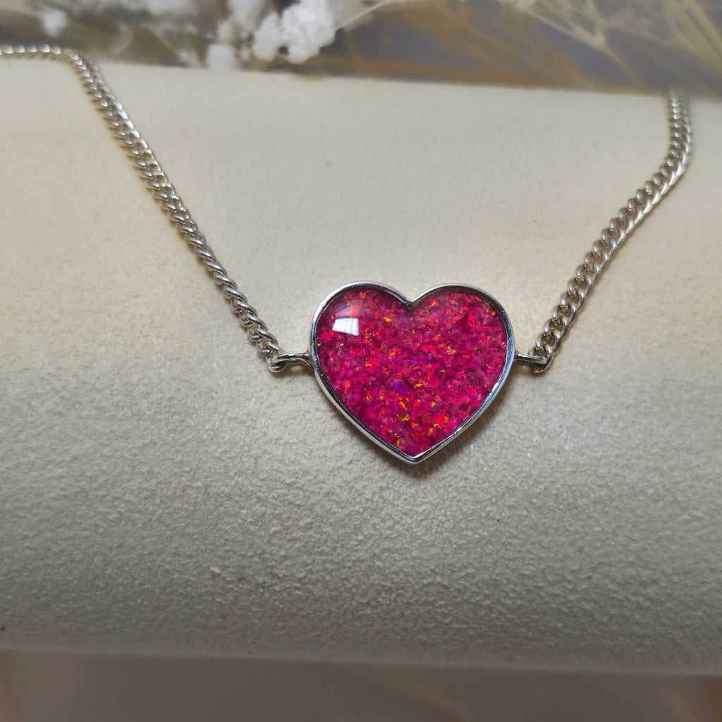 Radiant Heart' Memorial Chain Bracelet image 1