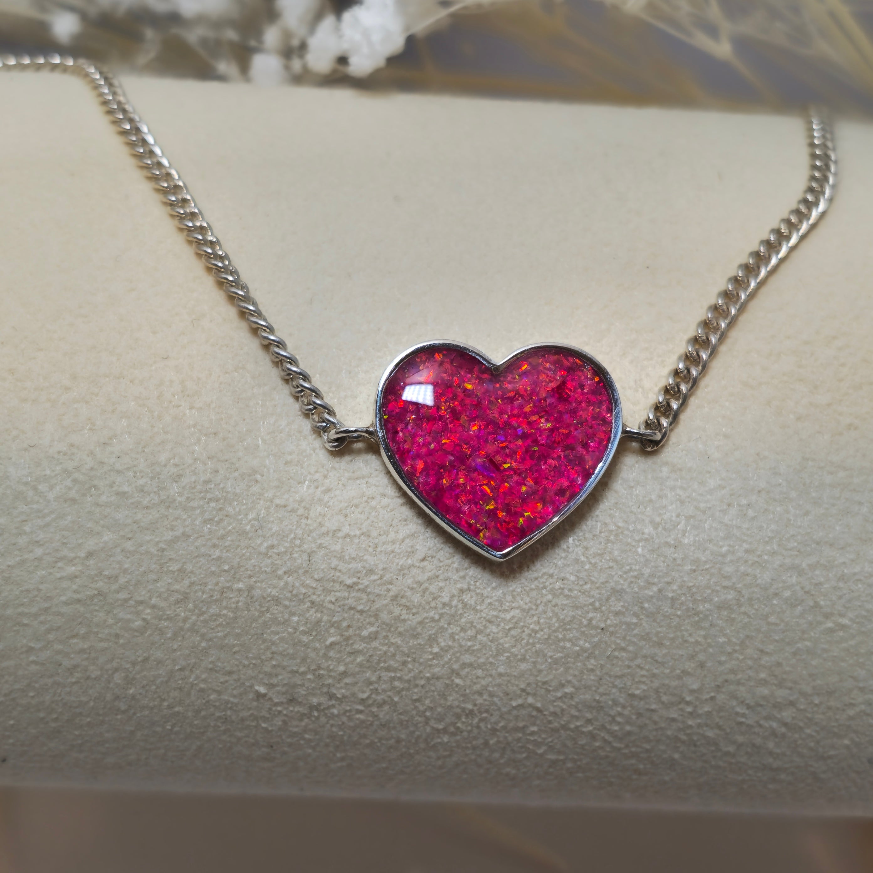 Radiant Heart' Memorial Chain Bracelet image 1