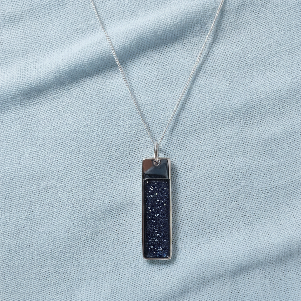 The Legacy Bar' Sterling Silver  Memorial Pendant