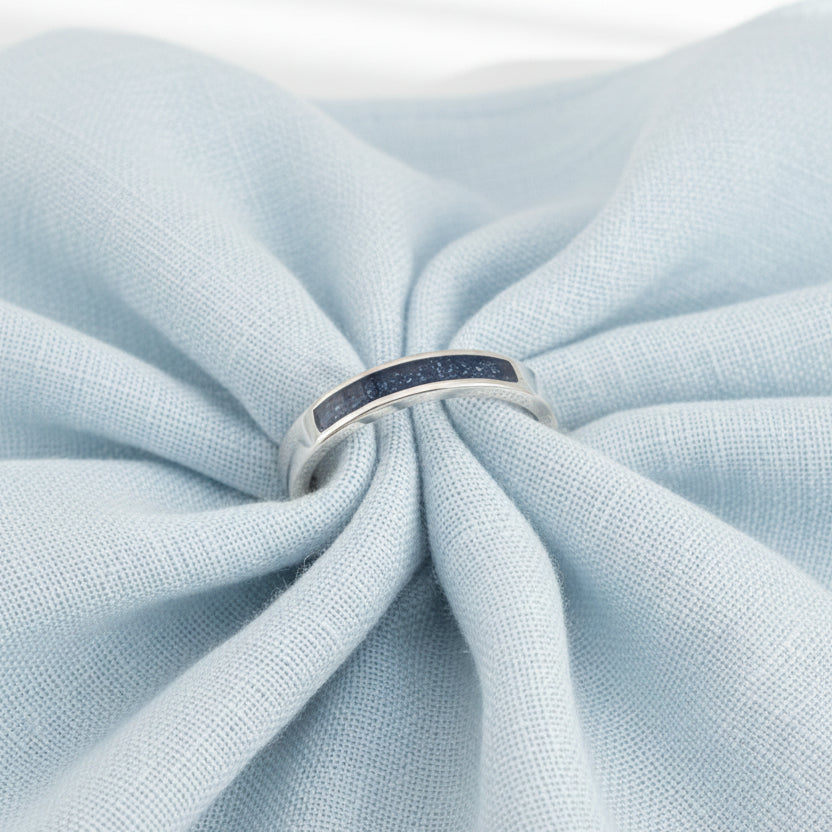 4mm Unisex Ring  925 Sterling Silver Channel Band