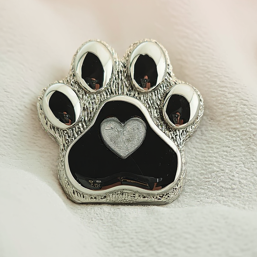 ‘Forever Paw’ Memorial Keepsake – Solid Stainless Steel image 2