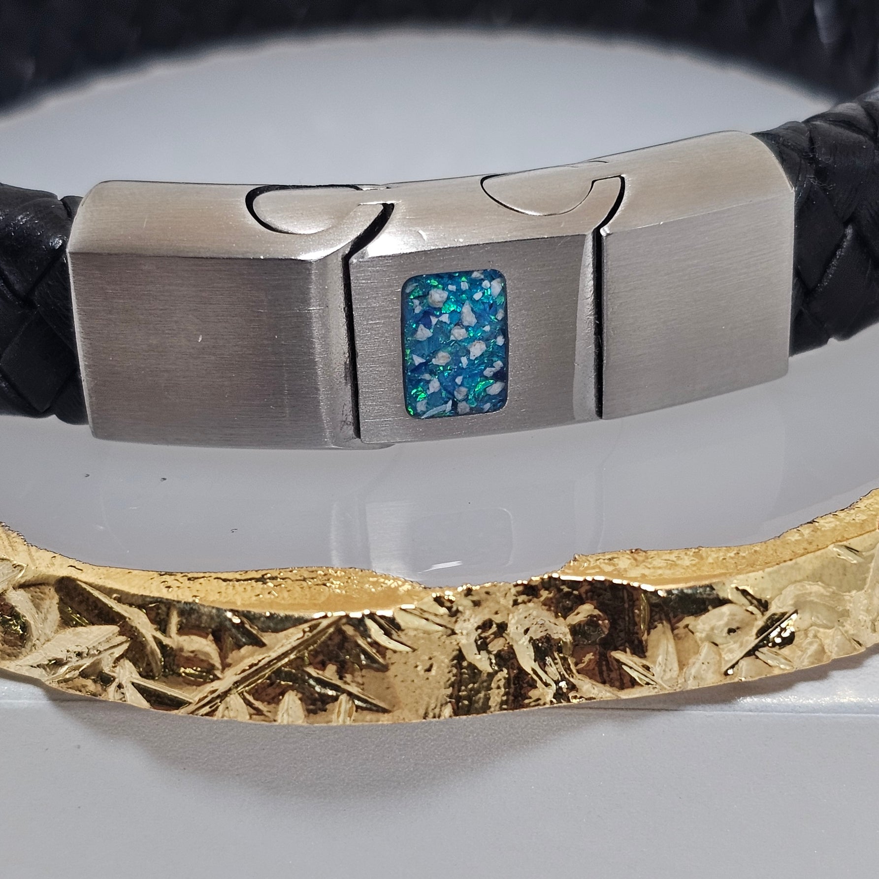 The Legacy Band' Leather Memorial Bracelet image 1