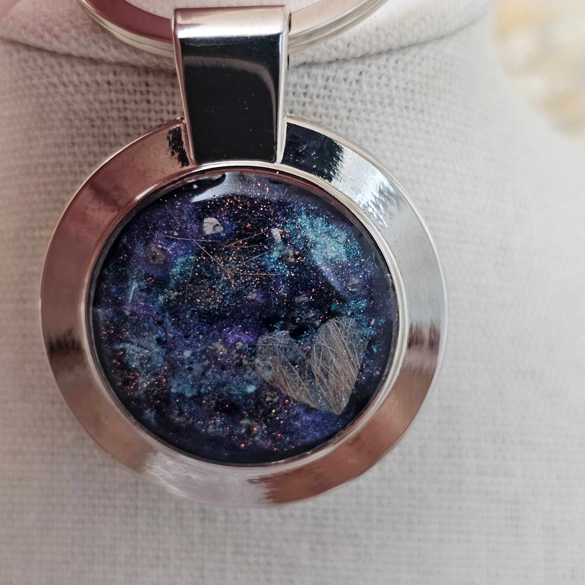 Circle of Love'  Engraved Keyring image 1