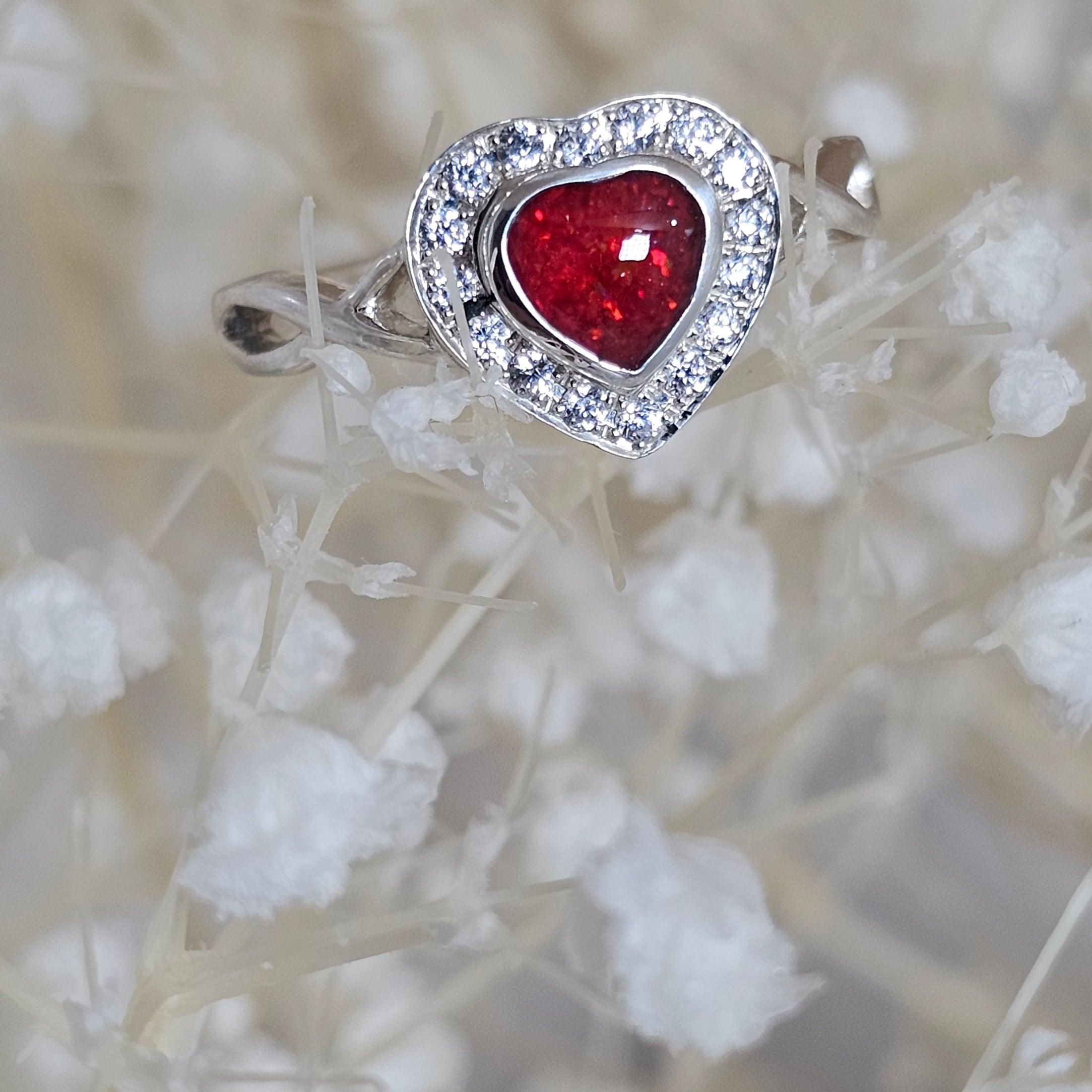 Infinity Heart' Memorial Ring image 1