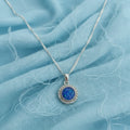 'Celestia' .925 Sterling Silver Crystal Halo Memorial Pendant
