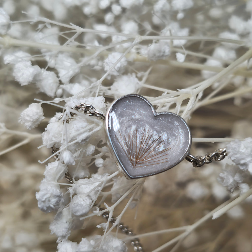 Radiant Heart' Memorial Chain Bracelet image 2