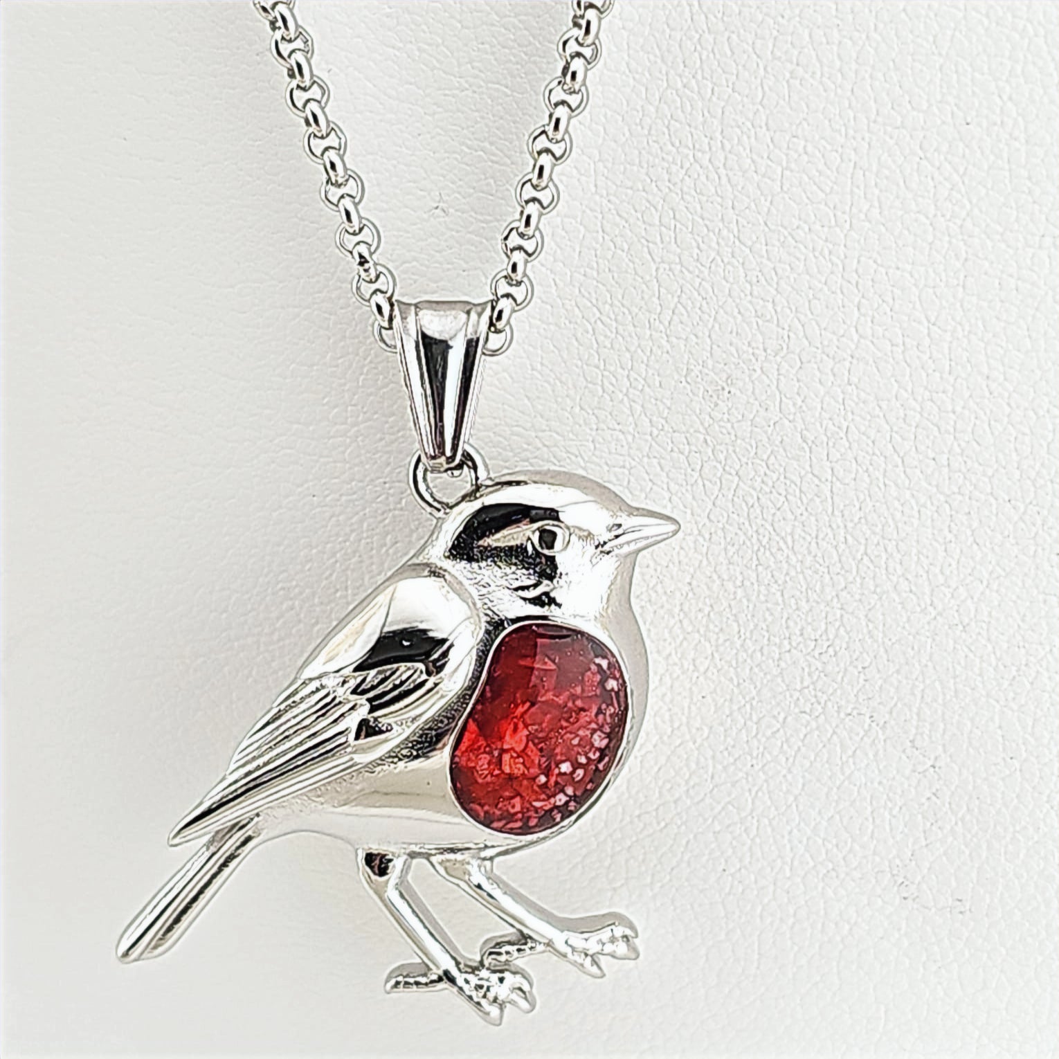 Robin Heart' Memorial Pendant image 0