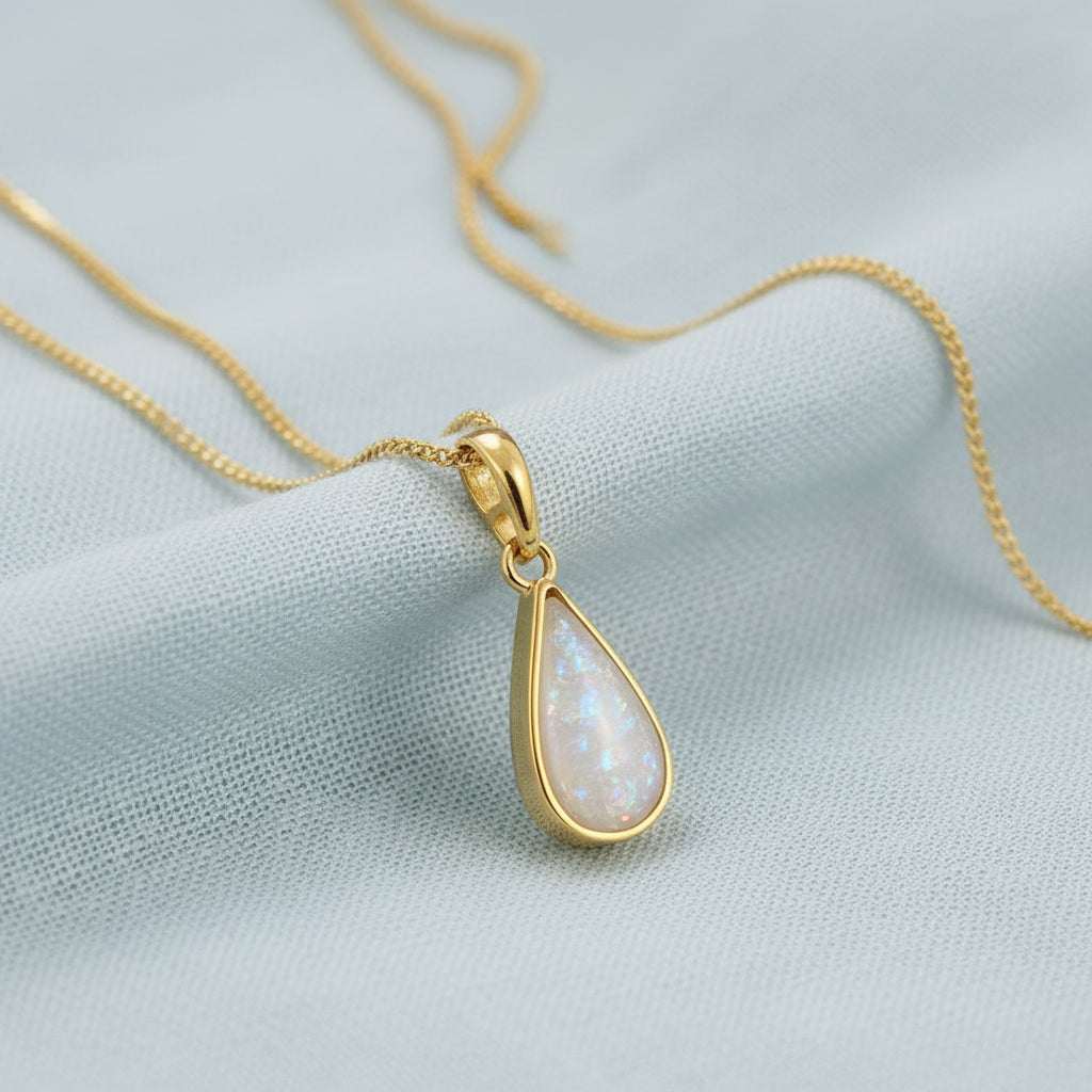 9ct Gold Dainty Tears of Love  Pendant