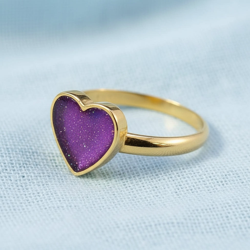 9ct Gold Heart Memorial Ring