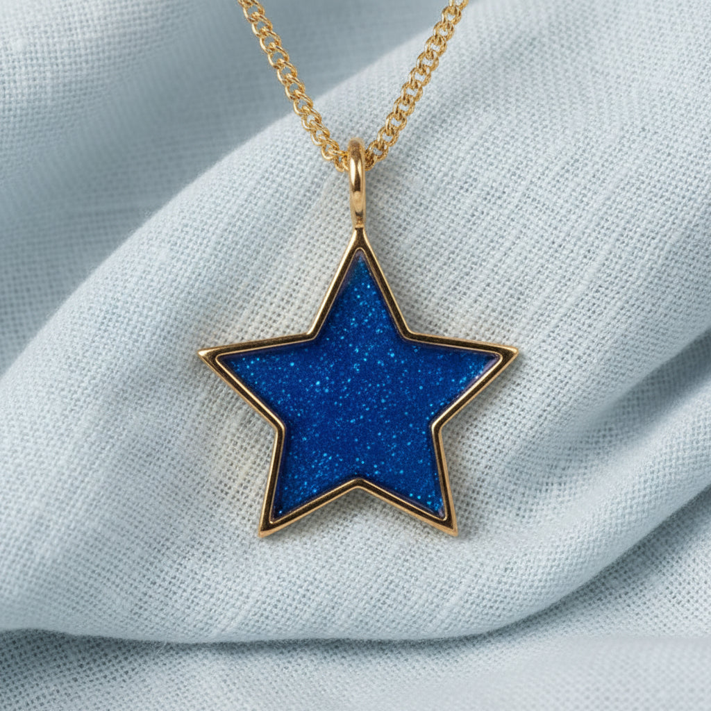 9ct Gold Star of Light Pendant