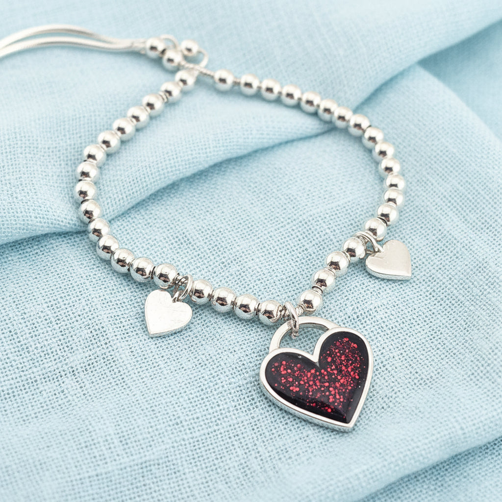 Amoura' Heart Adjustable Bracelet.
