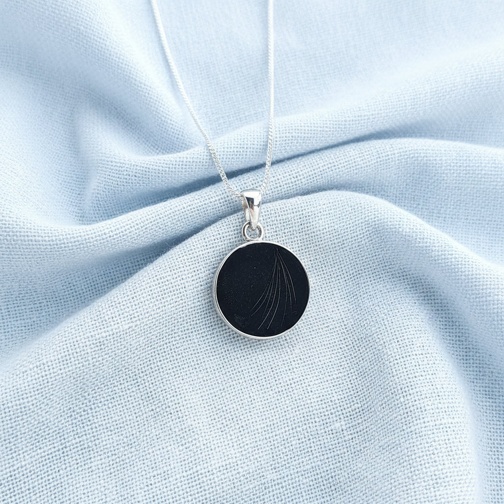 Amoura'  Sterling Silver Memorial Pendant.