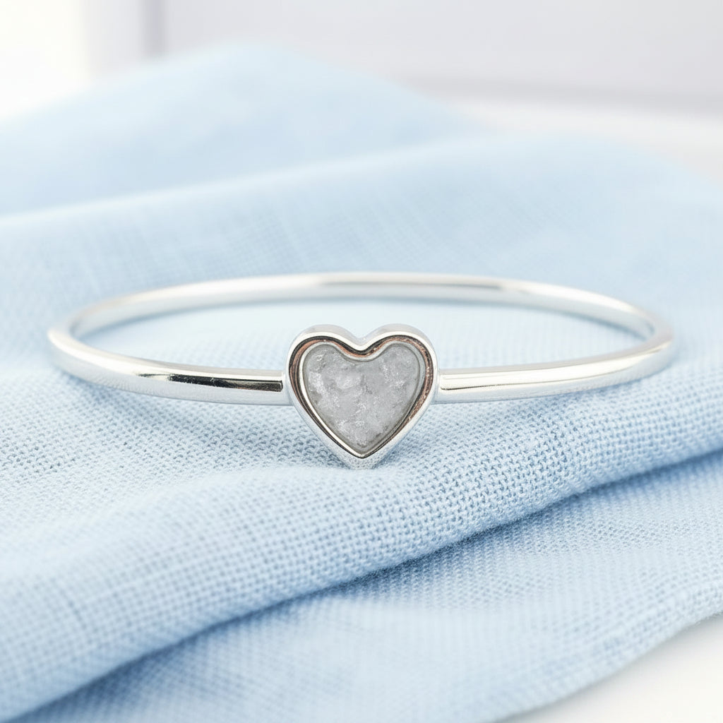 Amoura' Sterling Silver Memorial Bangle.