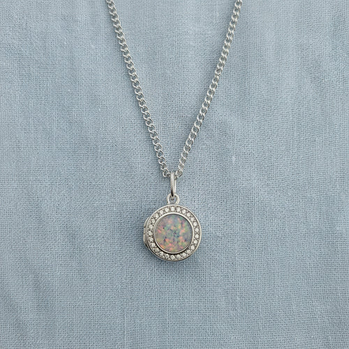 Aura Halo'  12mm Locket Memorial Pendant.