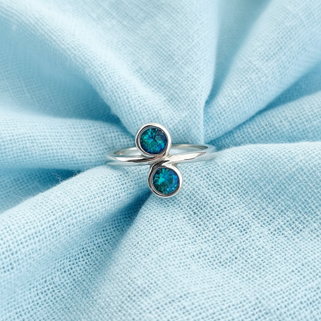 Celeste Twinstone' Memorial Ring.