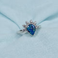 Dancing In The Rain' Sterling Silver Memorial Ring.