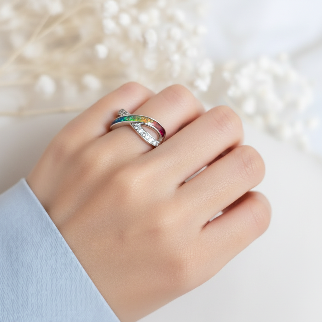 Eternal Infinity' Sterling Silver  Memorial Ring