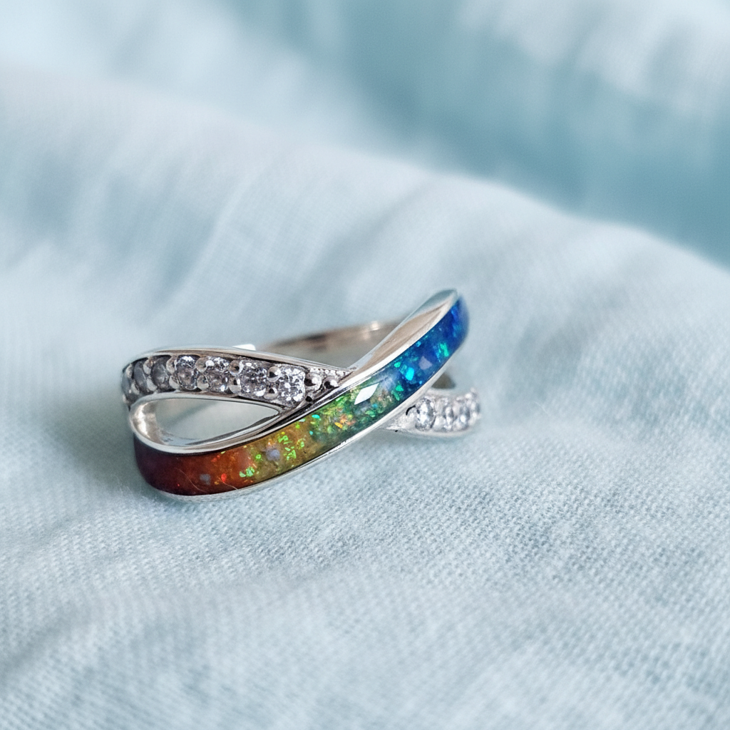 Eternal Infinity' Sterling Silver  Memorial Ring