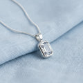 Eternity Within' Sterling Silver Emerald Princess Memorial Pendant..