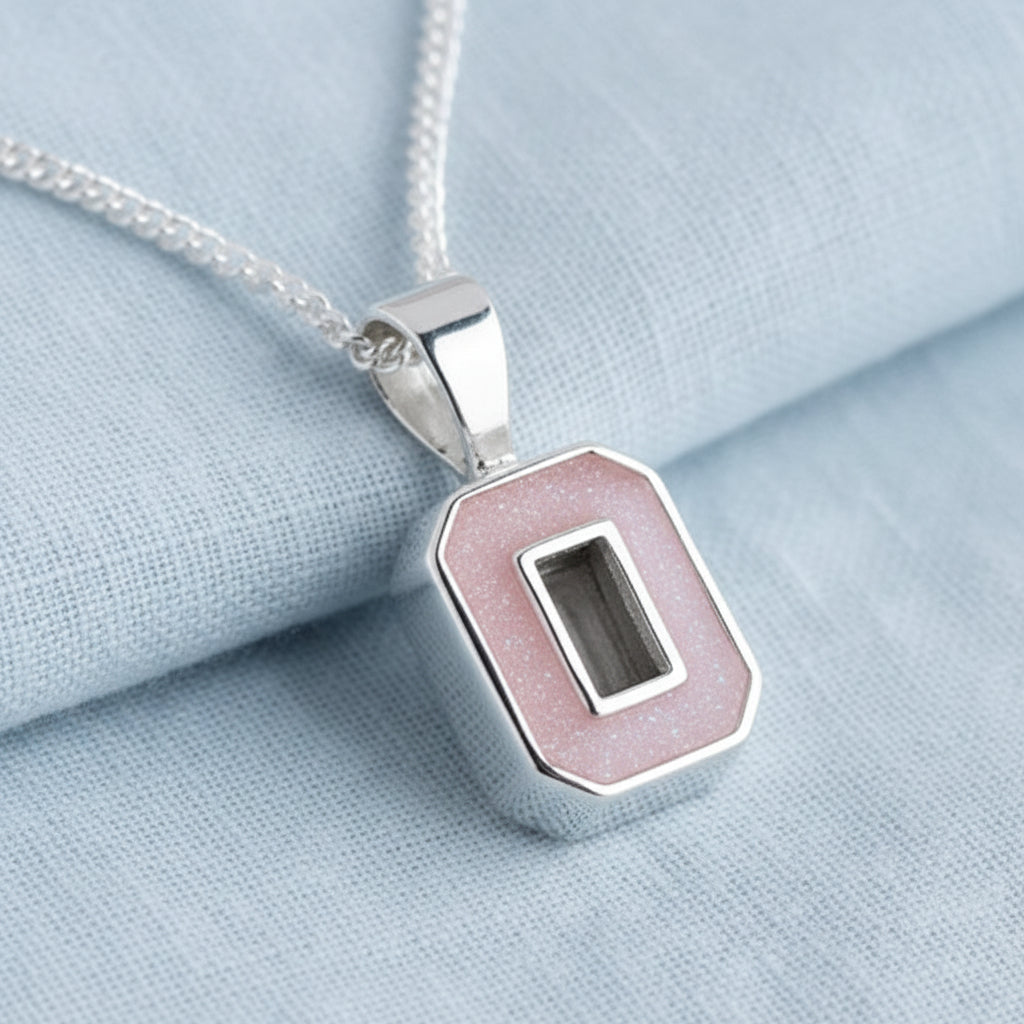 Eternity Within' Sterling Silver Emerald Princess Memorial Pendant.