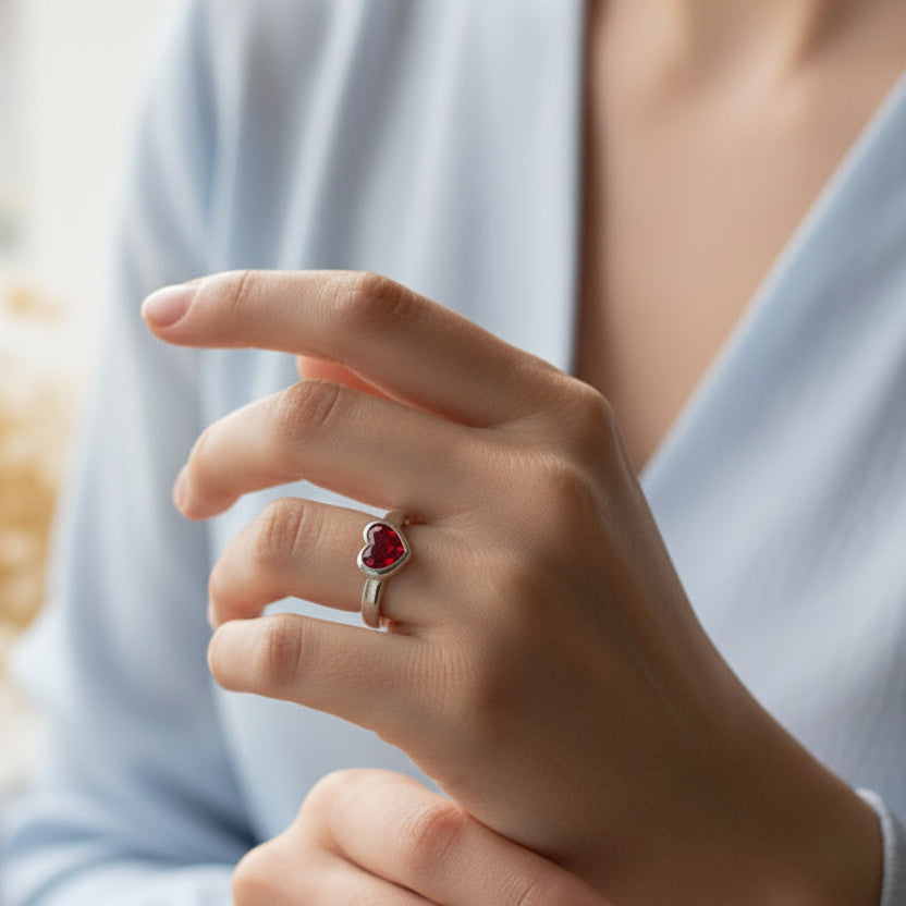 EverHeart' Sterling Silver Memorial Ring