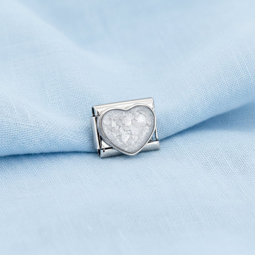 Everlink' Heart Stainless Steel Memorial Charm