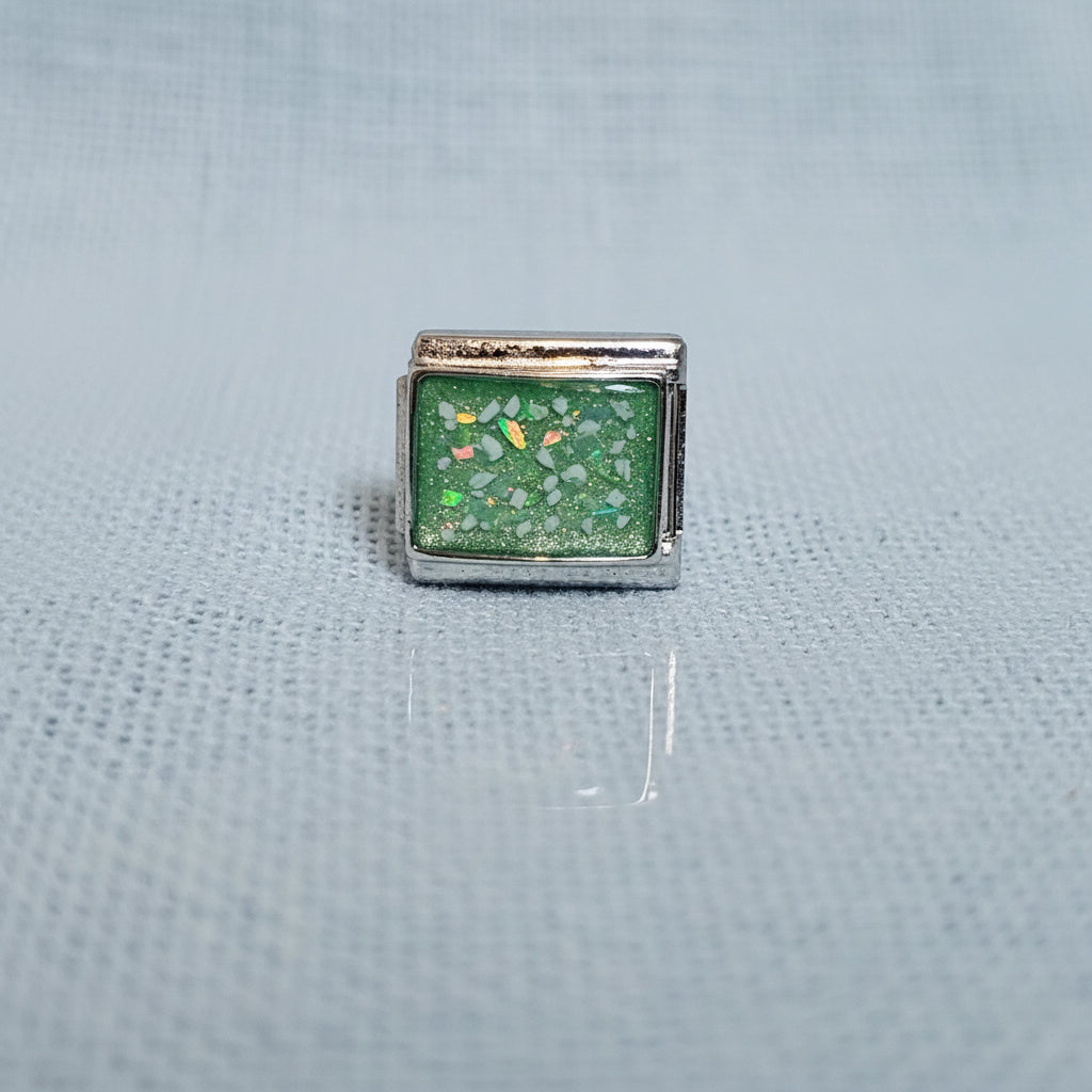 Everlink' Rectangle Memorial Stainless Steel Charm