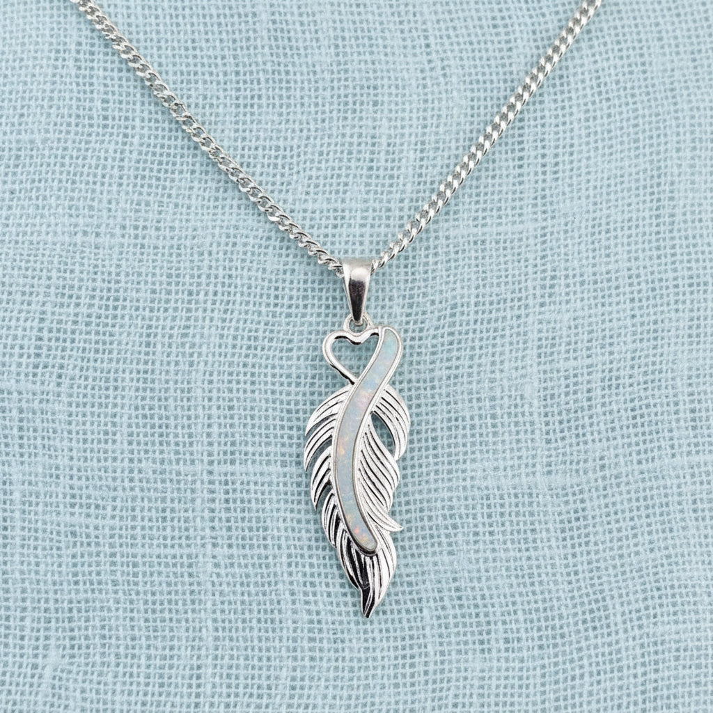Feathered Love' Memorial Pendant.