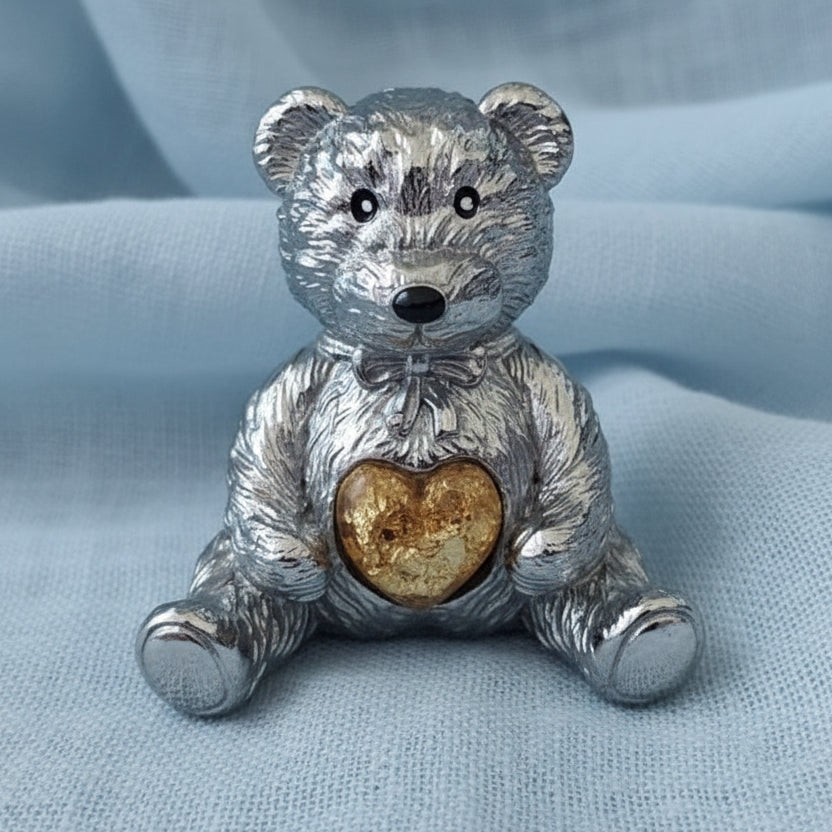 Forever Bear' Stainless Steel Keepsake Bear gold