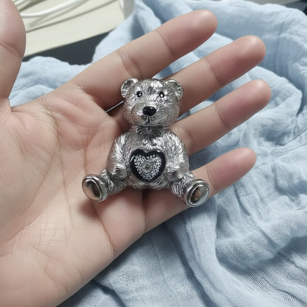 Forever Bear' Stainless Steel Keepsake Bear design