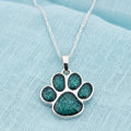 Furever Pawprints 925 Sterling Silver Pet Memorial Ashes Pendant