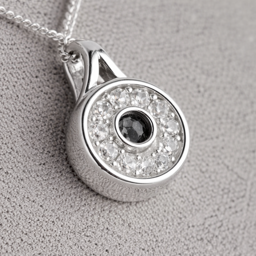 Hidden Within' - Eternity Circle Memorial Pendant