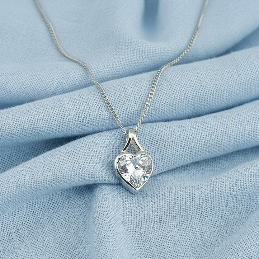 Hidden Within Ever-Heart'- Sterling silver  Memorial Pendant .