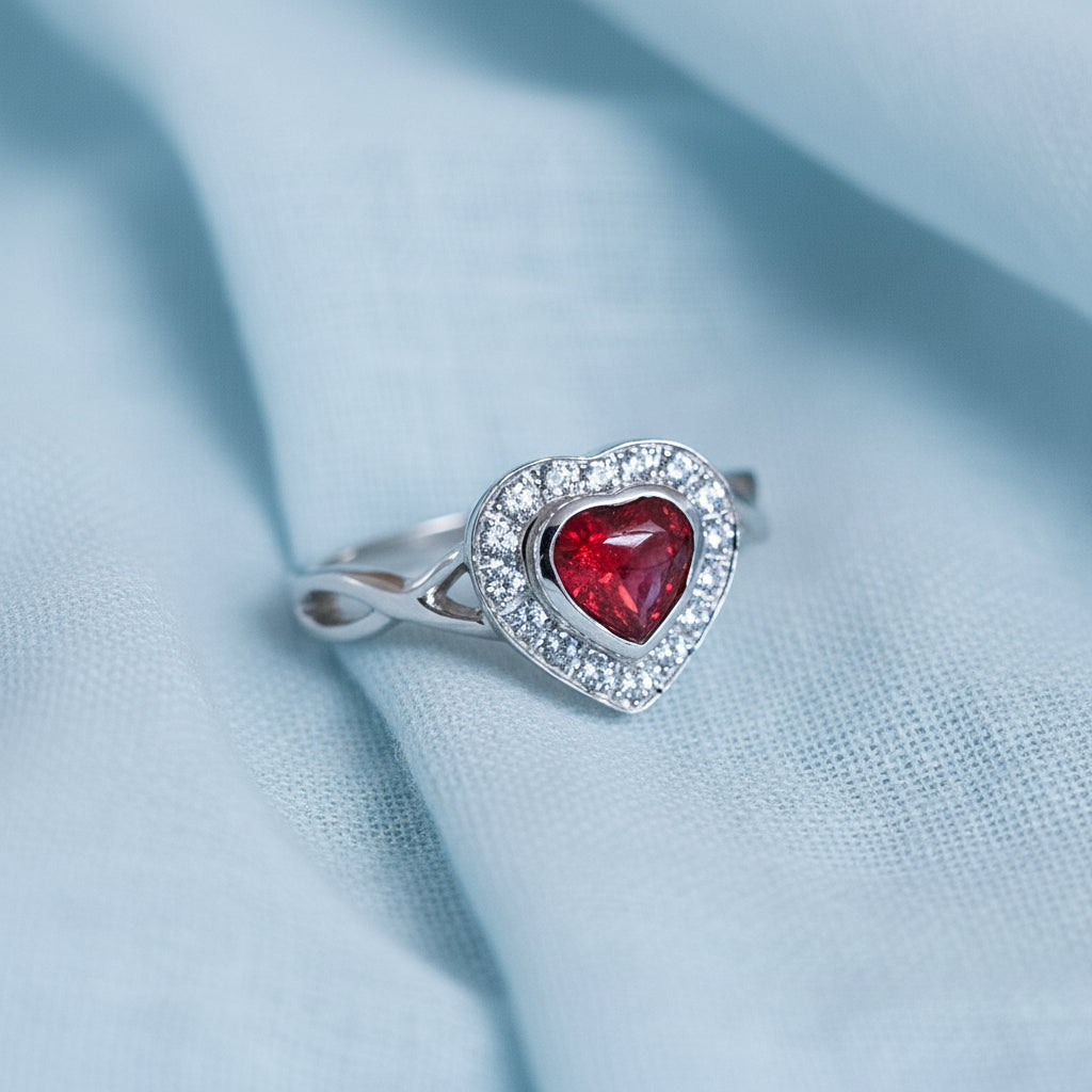 Infinity Heart' Memorial Ring