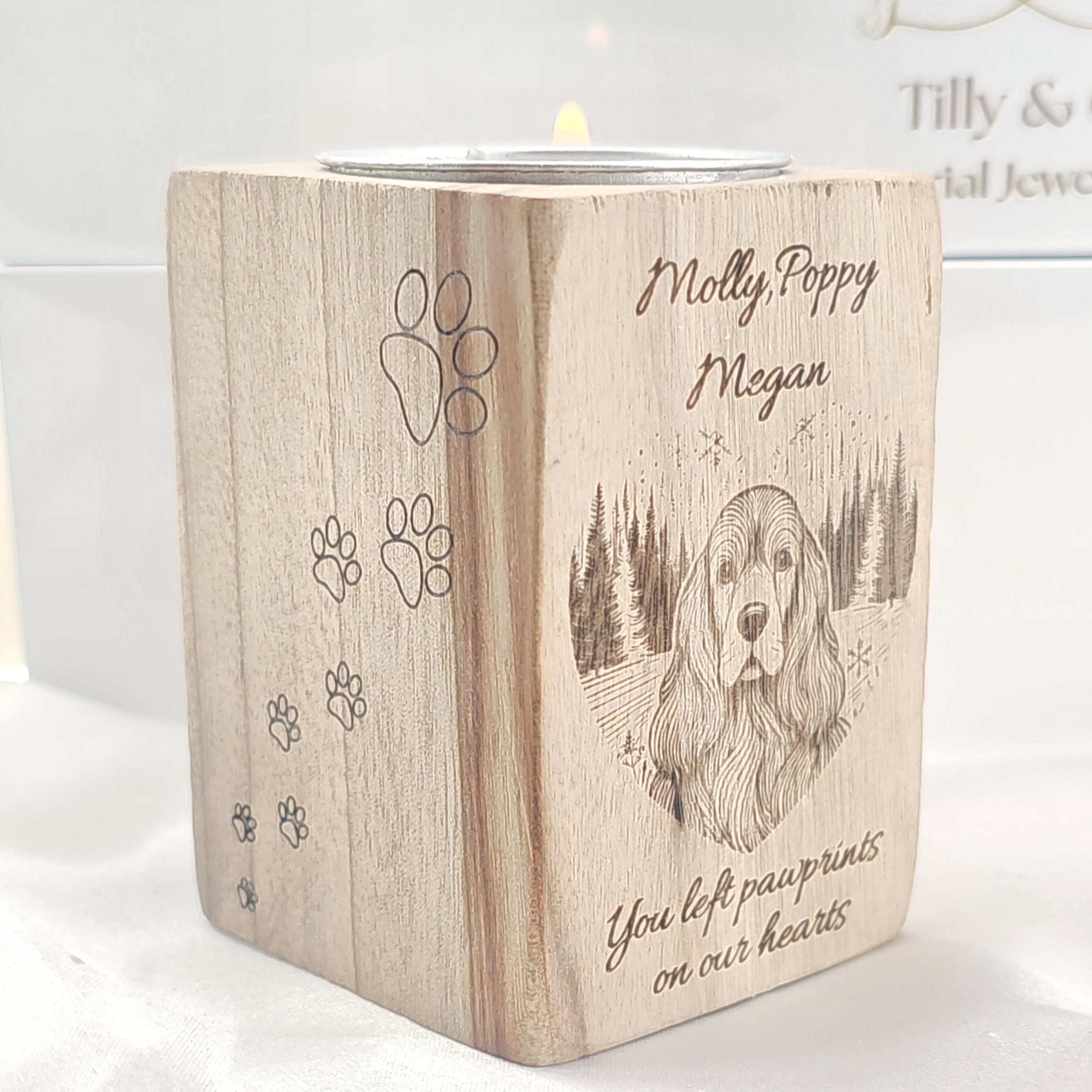 Kindred Light'  Personalised Memory Candle