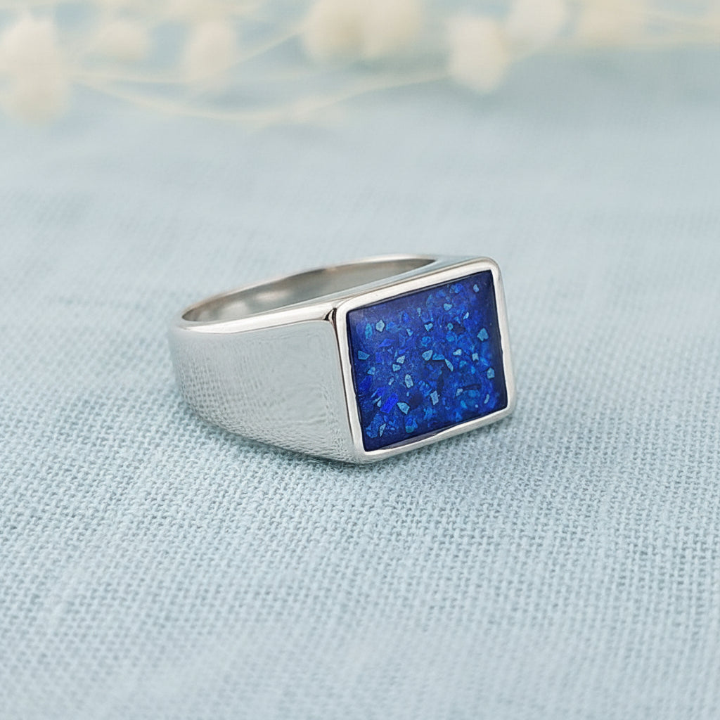 Legacy Signet' Stainless Steel Memorial Ring.