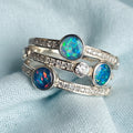 Lumine Trio' Memorial Ashes Ring.