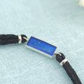 Lumora' Leather Sterling Silver Memorial Bracelet.