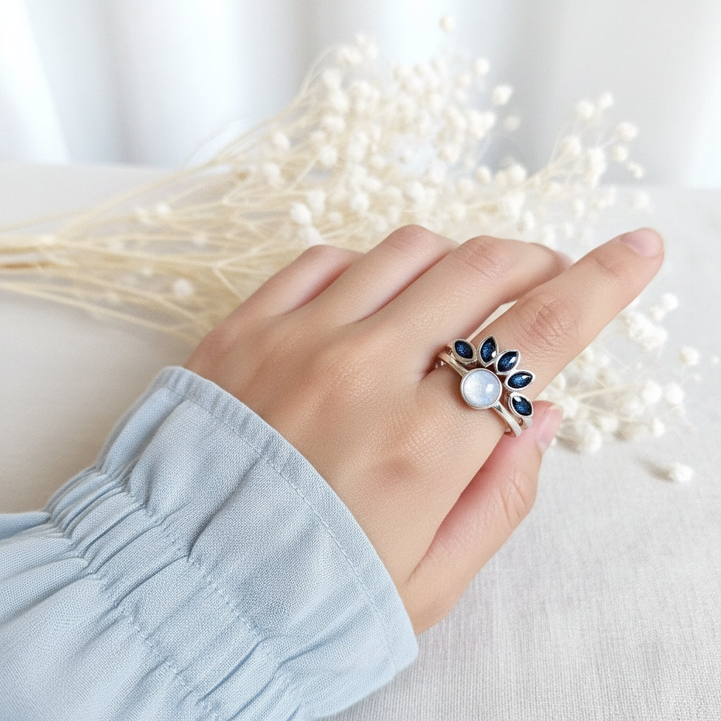 Luna & Arc' Duo Memorial Rings.