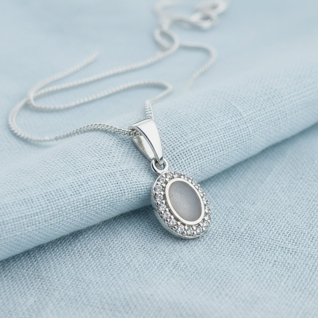 Lunara' Sterling Silver Memorial Pendant