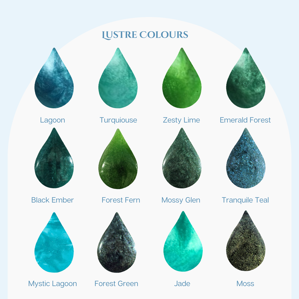 Lustre Colour Chart Greens