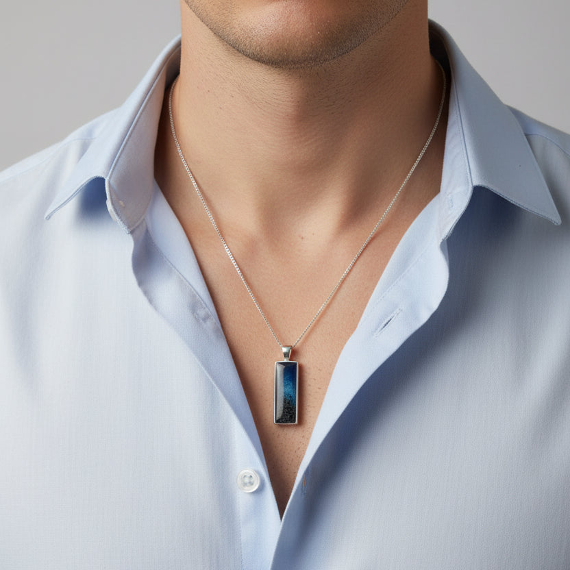 Ocean’s Embrace' Memorial Pendant.