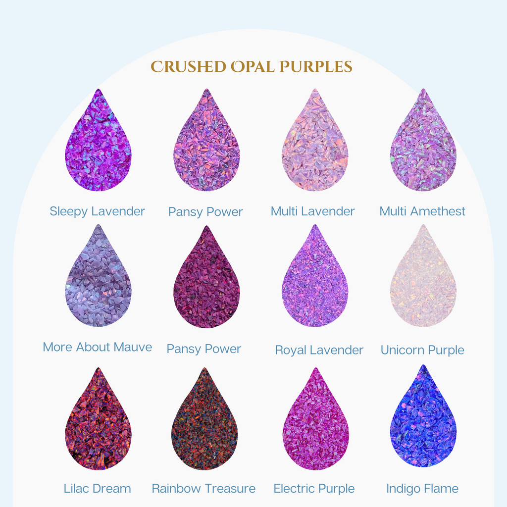 Opal Colour Chart Purples