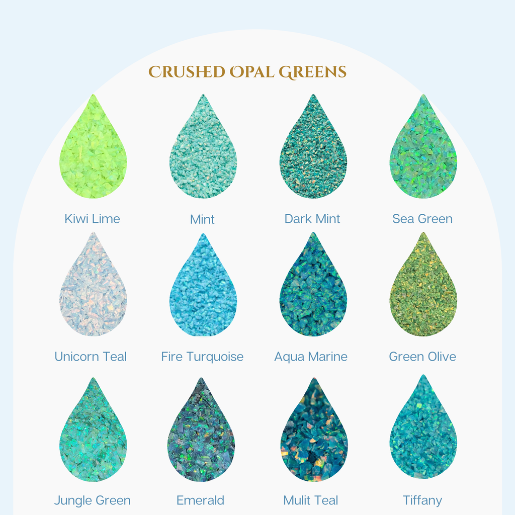 Opal Colour Chart Yellow Greens