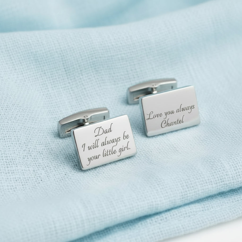 Personalised Stainless Steel Cufflinks