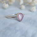 Rayne Teardrop' Sterling Silver Memorial Ring.